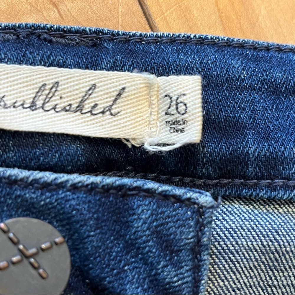 Unpublished Flare Dark Blue Jeans size 26 - Picture 5 of 9